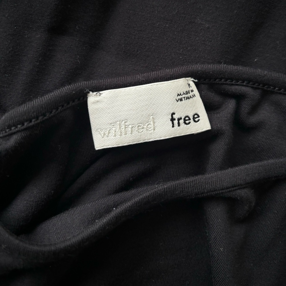 Aritzia Wilfred Free Medium Black Long Sleeve Mini Dress - Picture 7 of 7